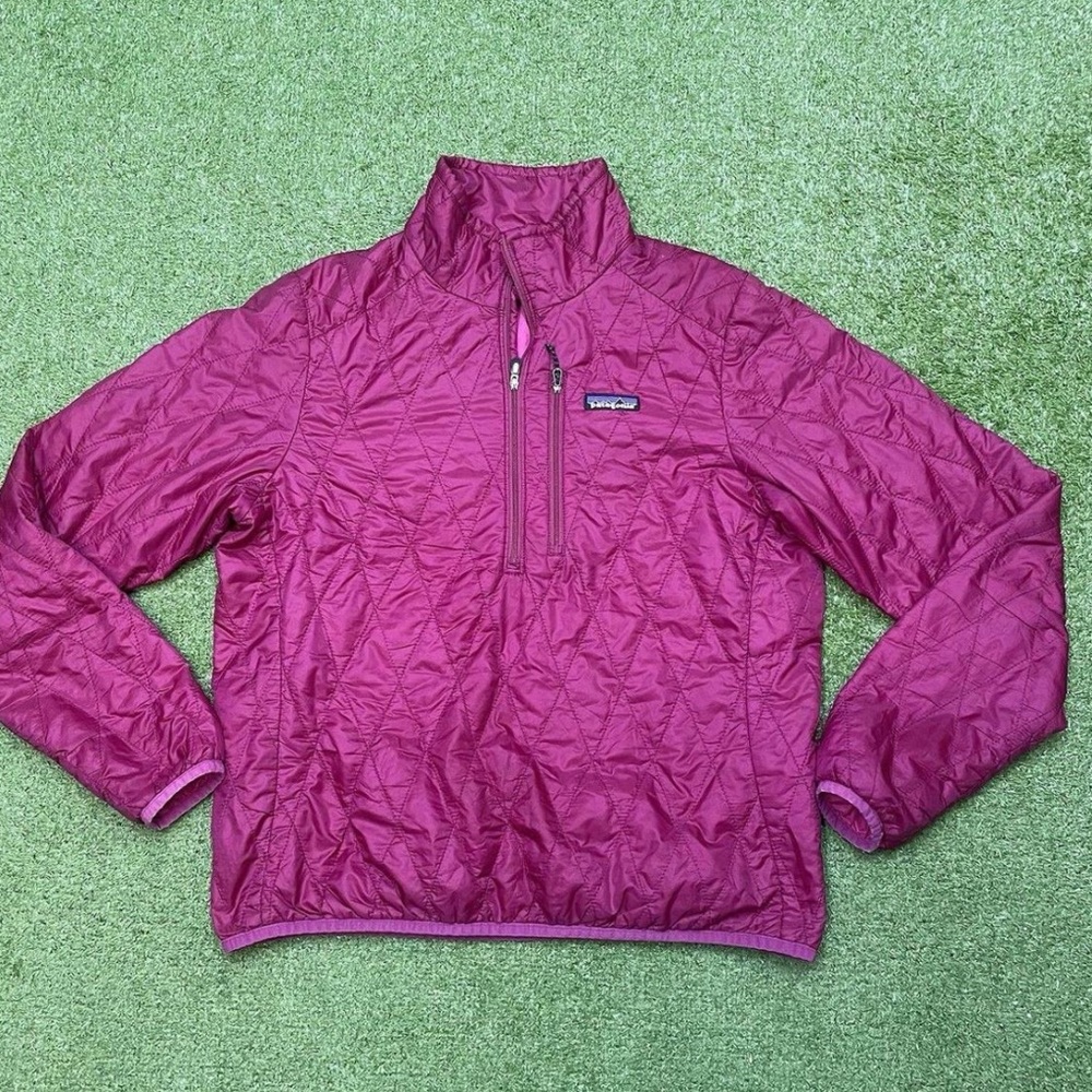 Patagonia Nano Puff Pullover Magenta Quilted Size Medium